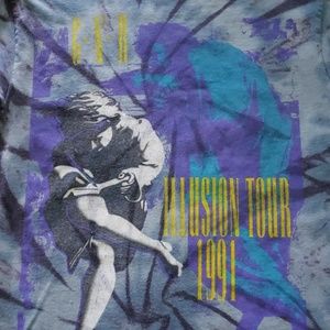 Guns N' Rose's 1991 Illusion Tour  Concert tshirt.